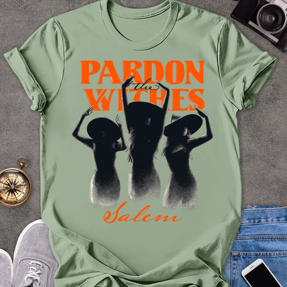 Pardon the Witches, Salem | Unisex Softstyle T-Shirt | Massachusetts Travel Tee