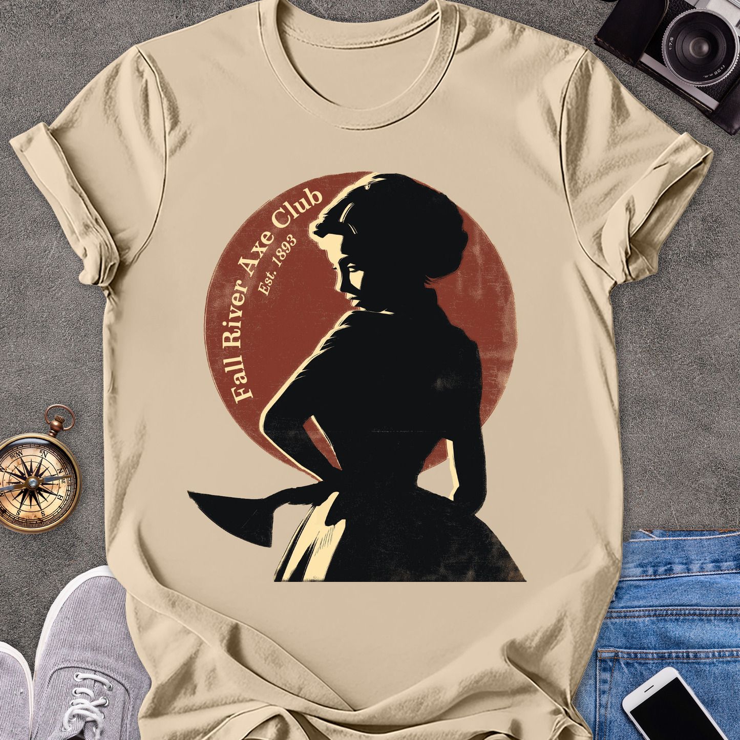 Fall River Axe Club, Est. 1893 | Unisex Softstyle T-Shirt | Massachusetts Travel Tee