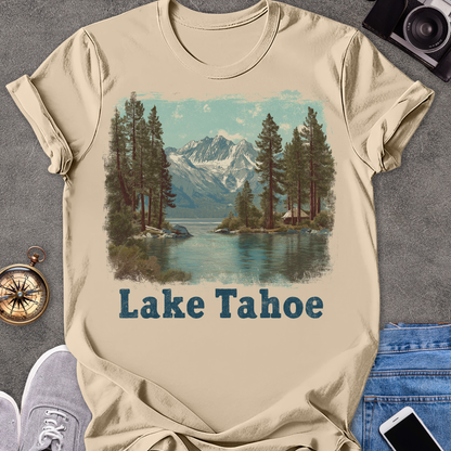 Lake Tahoe | Unisex Softstyle T-Shirt | Lake Tahoe Travel Tee
