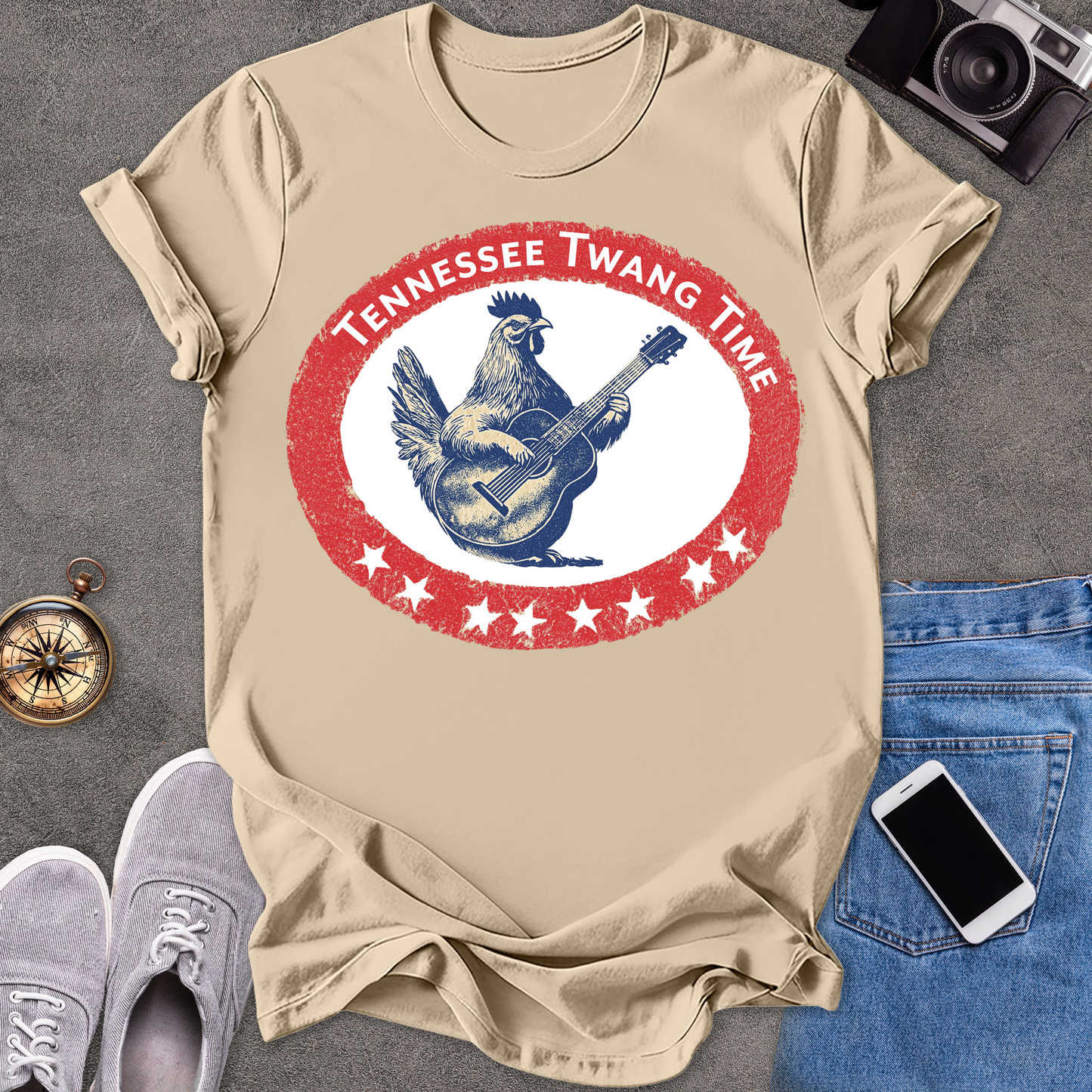 Tennessee Twang Time | Unisex Softstyle T-Shirt | Fun and Casual Music Lover Tee