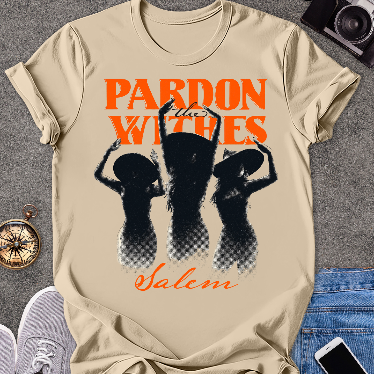 Pardon the Witches, Salem | Unisex Softstyle T-Shirt | Massachusetts Travel Tee