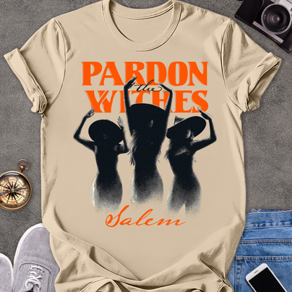 Pardon the Witches, Salem | Unisex Softstyle T-Shirt | Massachusetts Travel Tee