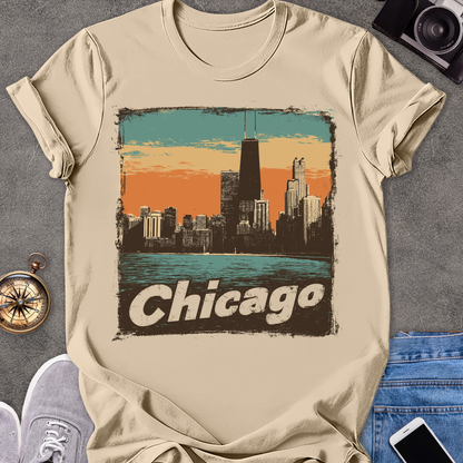 Chicago | Unisex Softstyle T-Shirt | Chicago Travel Tee