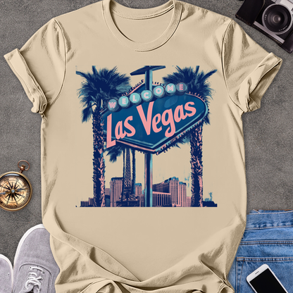 Las Vegas, Welcome| Unisex Softstyle T-Shirt | Nevada Travel Tee