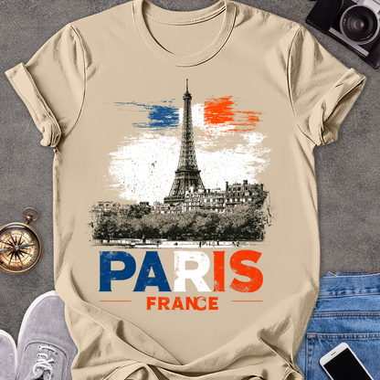 Paris, France | Softstyle T-Shirt | French Travel Tee