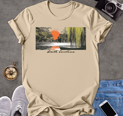 South Carolina-Moss in The Trees | Unisex Softstyle T-Shirt | Travel Lover Tee
