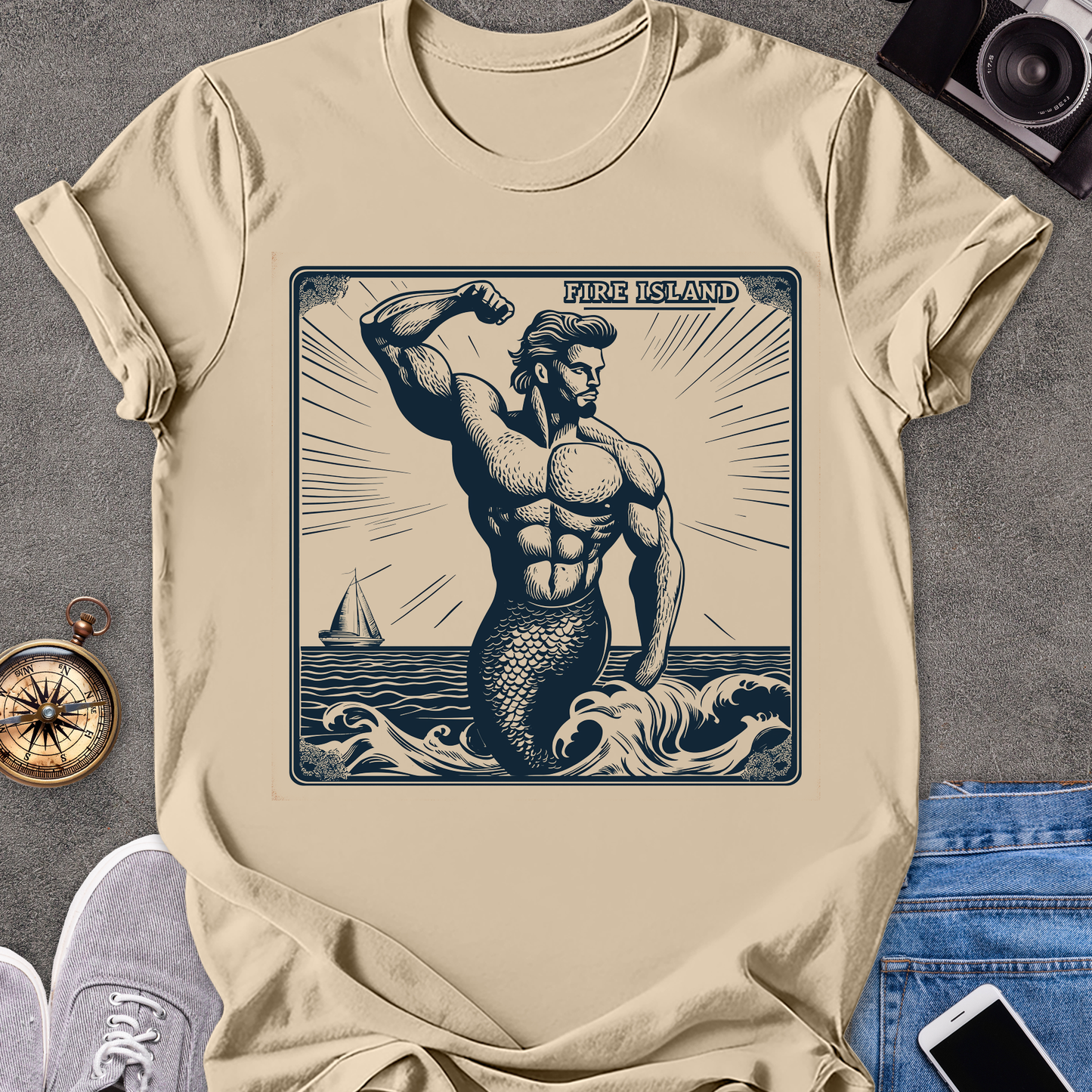 Fire Island| Unisex Softstyle T-Shirt | New York Travel Tee
