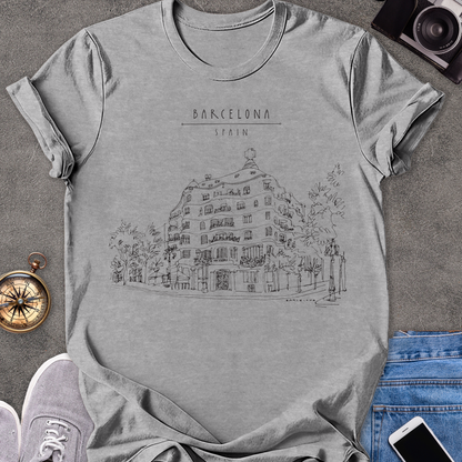 Barcelona Spain | Unisex Softstyle T-Shirt | Spain Travel Tee