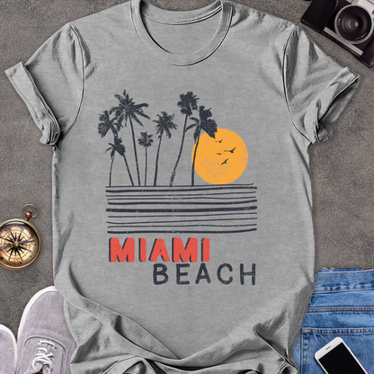 Miami Beach | Unisex Softstyle T-Shirt | Miami Beach Florida Tee