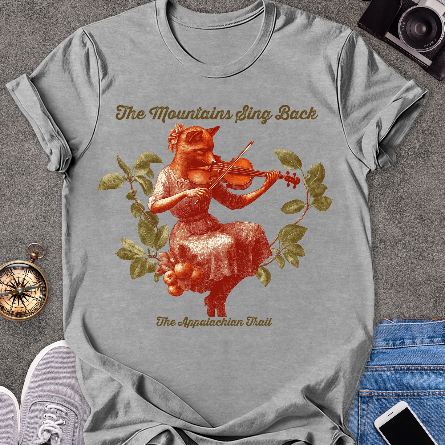 The Mountains Sing Back, The Appalachian Trail | Unisex Softstyle T-Shirt | Hiking and Adventure Tee