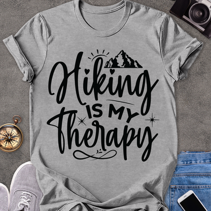 Hiking Is My Therapy | Softstyle T-Shirt | Hiking Travel Tee