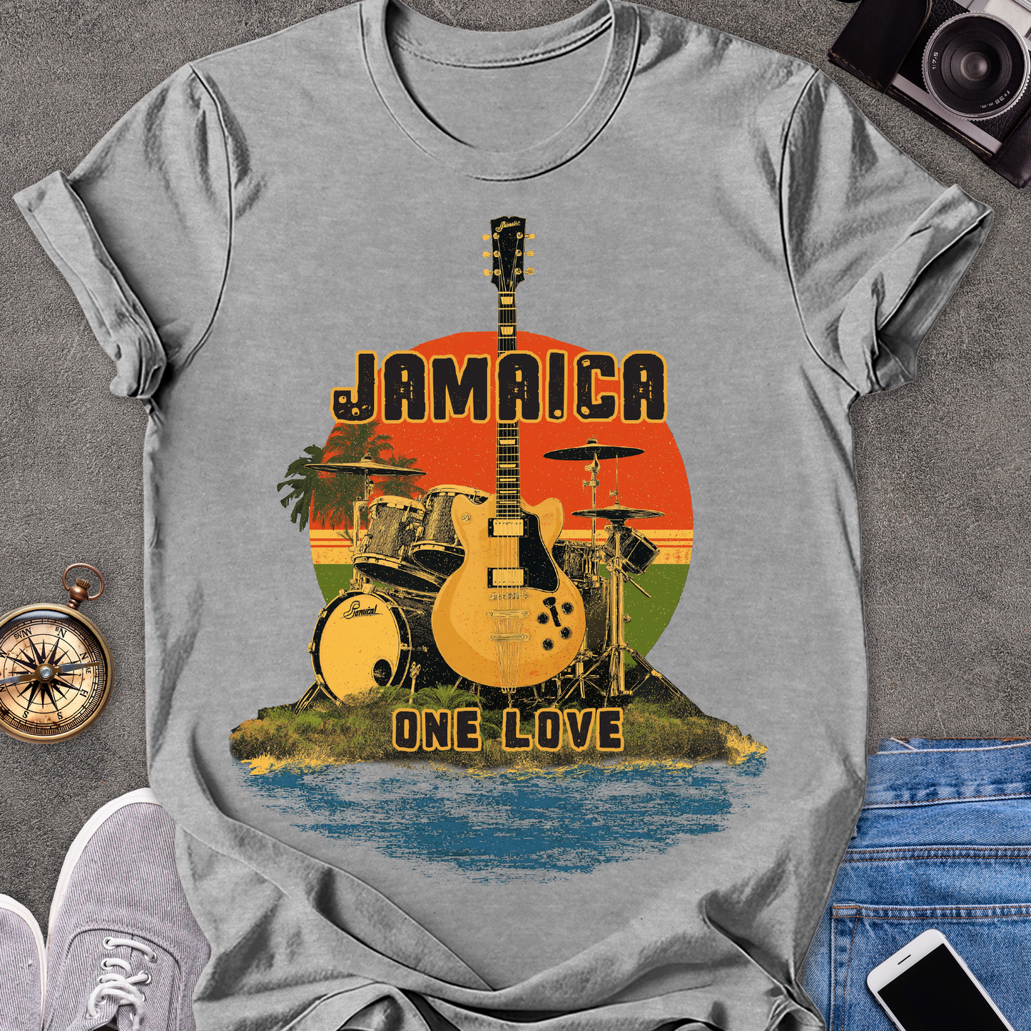 Jamaica, One Love | Unisex Softstyle T-Shirt | Caribbean Travel Tee