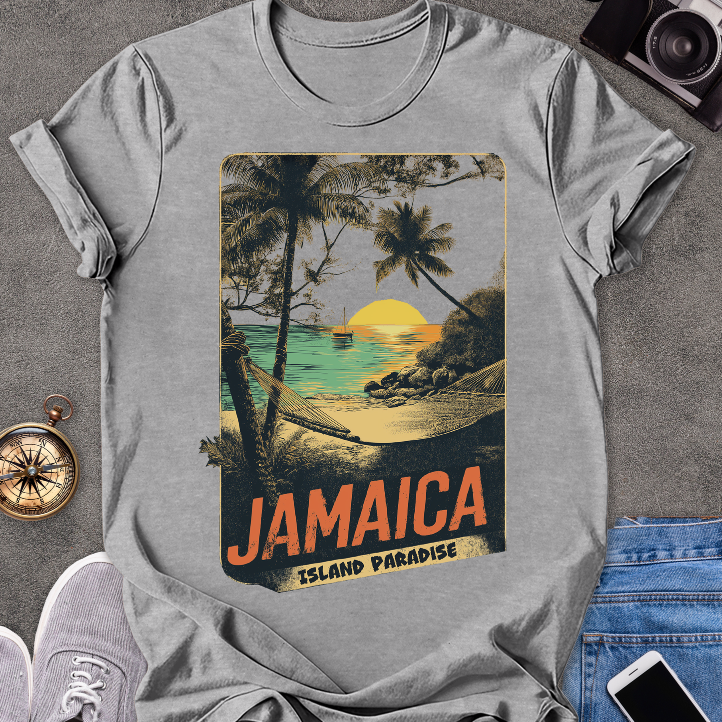 Jamaica, Island Paradise | Unisex Softstyle T-Shirt | Caribbean Travel Tee