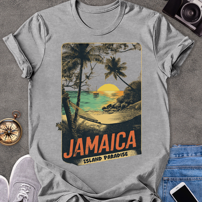 Jamaica, Island Paradise | Unisex Softstyle T-Shirt | Caribbean Travel Tee