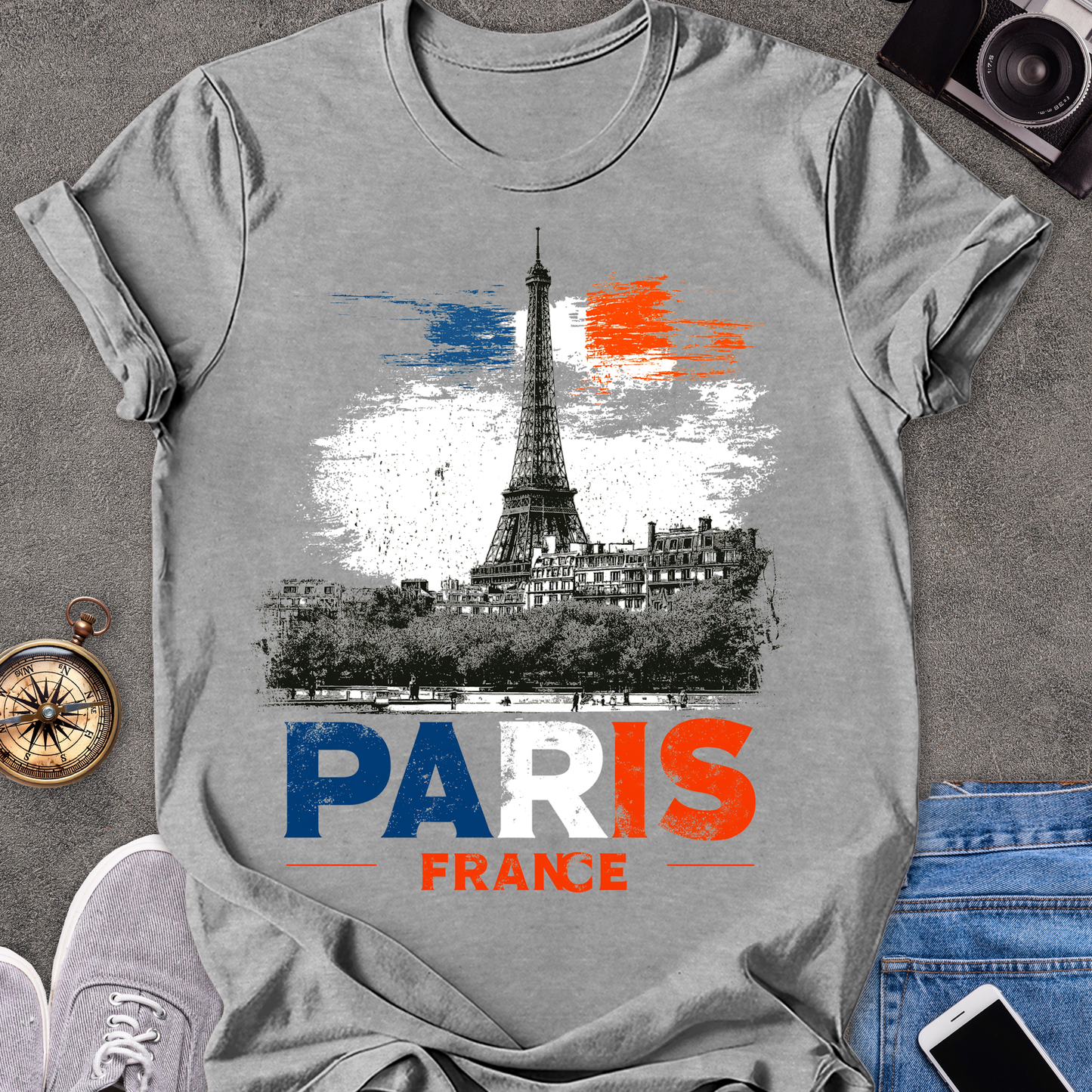 Paris, France | Softstyle T-Shirt | French Travel Tee