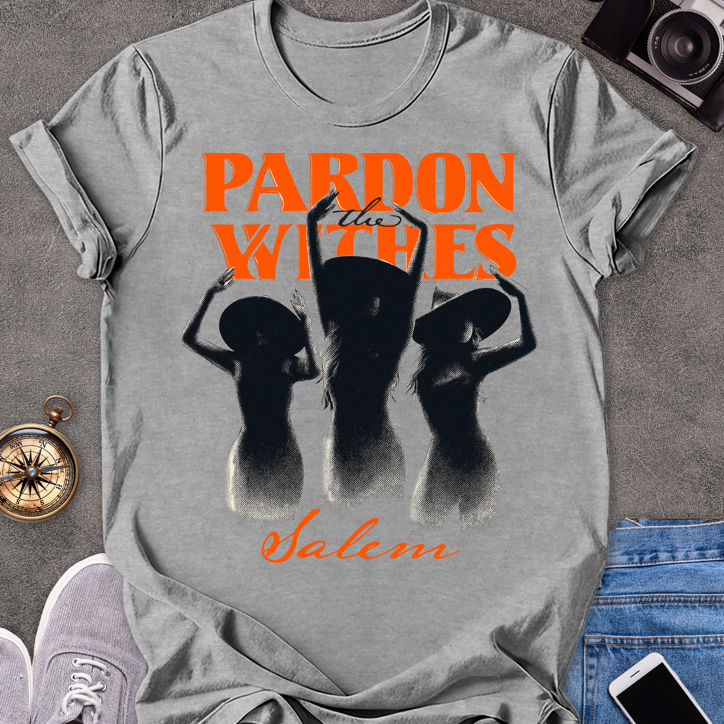 Pardon the Witches, Salem | Unisex Softstyle T-Shirt | Massachusetts Travel Tee