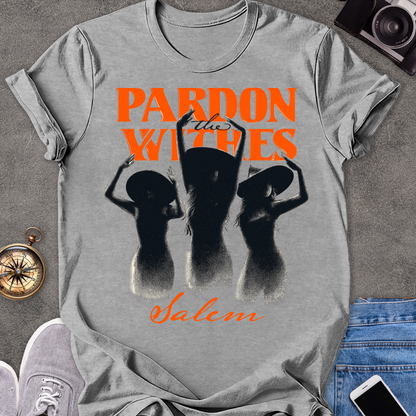 Pardon the Witches, Salem | Unisex Softstyle T-Shirt | Massachusetts Travel Tee