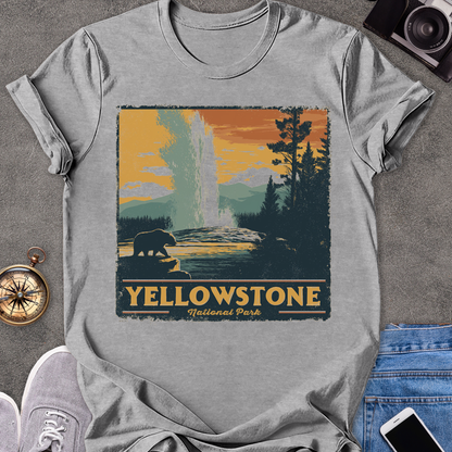 Yellowstone National Park | Unisex Softstyle T-Shirt | Yellowstone National Park Travel Tee