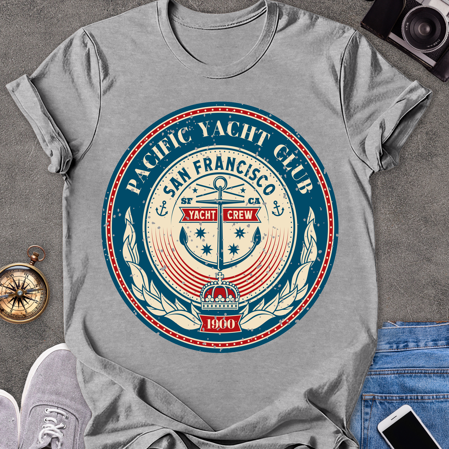 Pacific Yacht Club | Unisex Softstyle T-Shirt | San Francisco Travel Tee