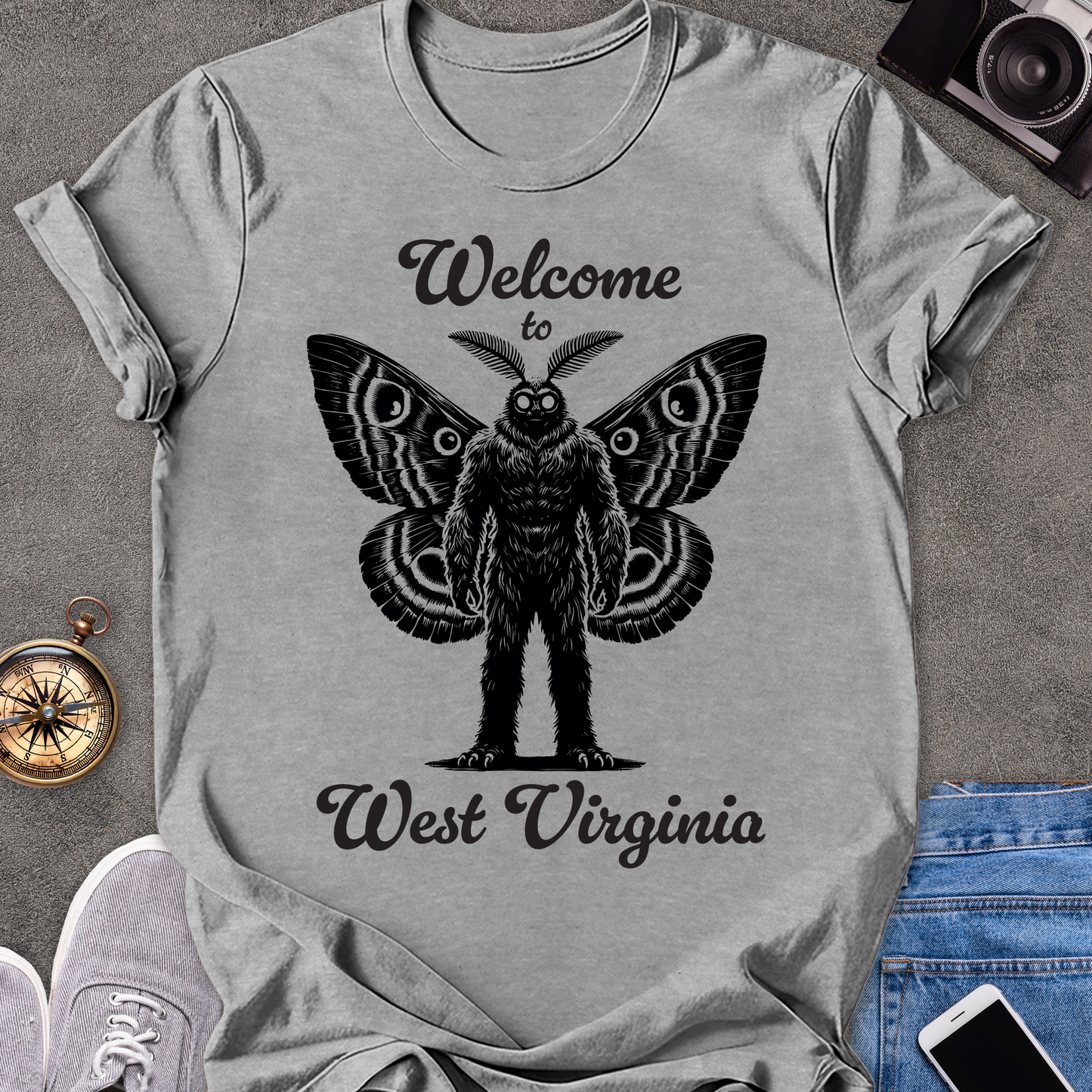 Welcome to West Virginia| Unisex Softstyle T-Shirt | Mothman Travel Tee