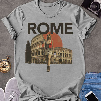 Rome | Unisex Softstyle T-Shirt | Rome Colosseum Travel Tee