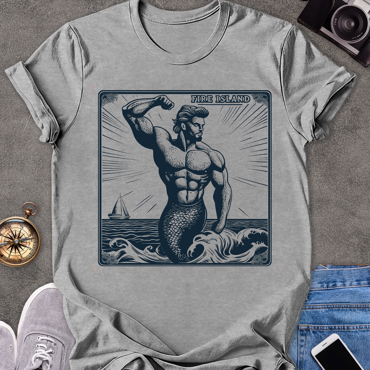 Fire Island| Unisex Softstyle T-Shirt | New York Travel Tee