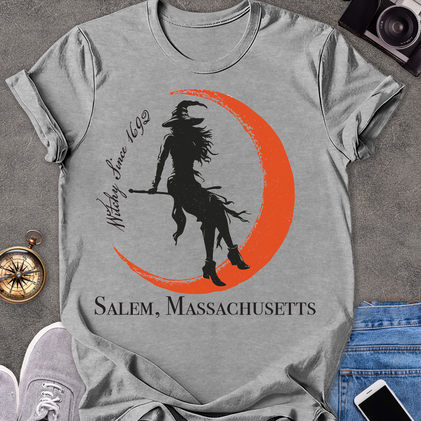 Witchy Since 1692, Salem Massachusetts | Unisex Softstyle T-Shirt | Massachusetts Travel Tee