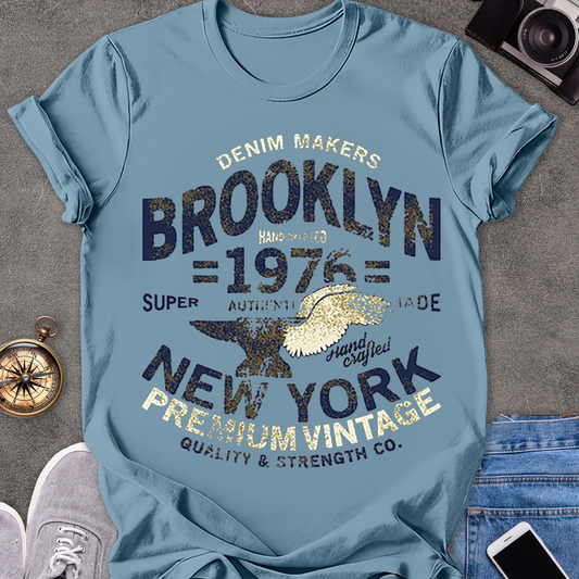 Brooklyn 1976 New York Vintage | Unisex Softstyle T-Shirt | Vintage Brooklyn Travel Tee