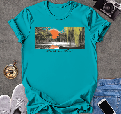 South Carolina-Moss in The Trees | Unisex Softstyle T-Shirt | Travel Lover Tee