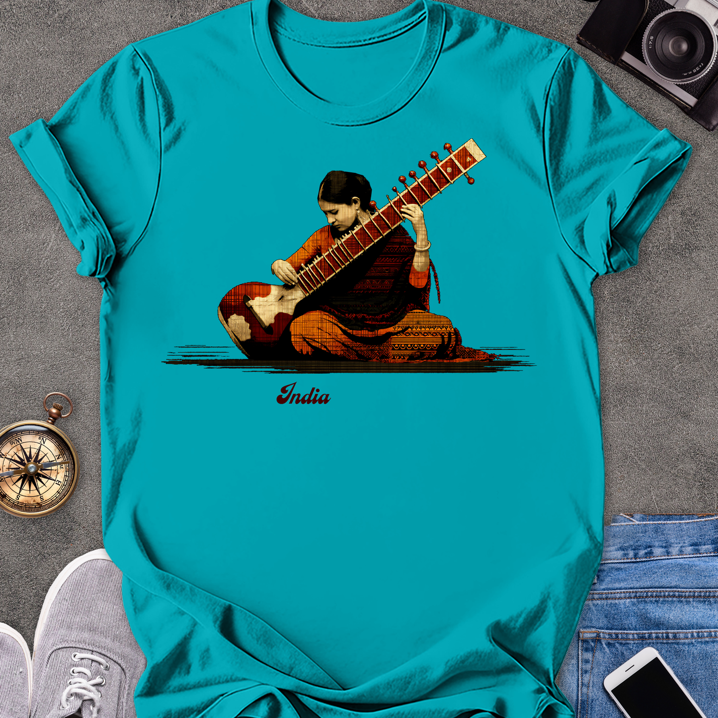 India | Unisex Softstyle T-Shirt | India Travel Tee