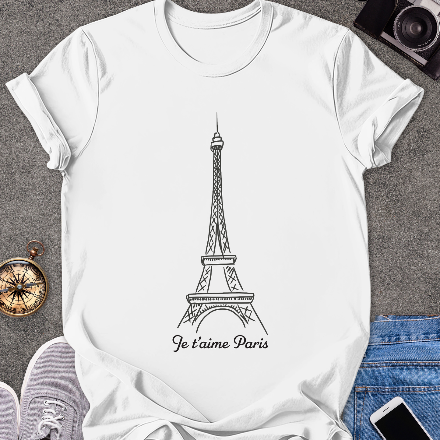 Je 't aime Paris | Unisex Softstyle T-Shirt | Travel Lover Tee