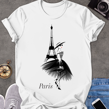 Paris | Unisex Softstyle T-Shirt | French Travel Tee