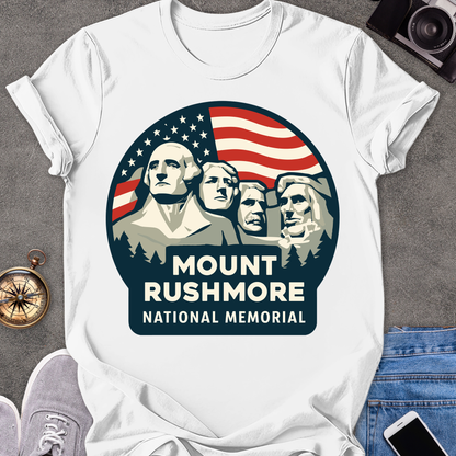 Mount Rushmore National Memorial | Unisex Softstyle T-Shirt | South Dakota Travel Tee