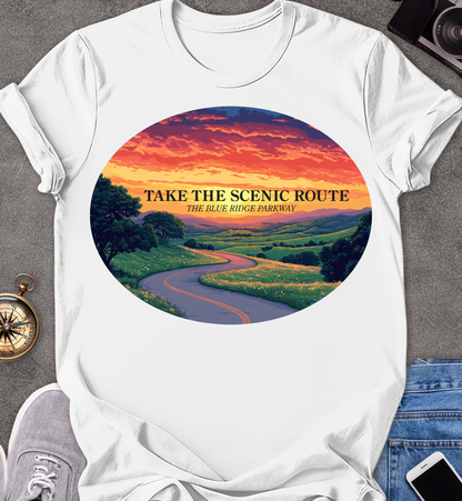 Take The Scenic Route - The Blue Ridge Parkway T-Shirt