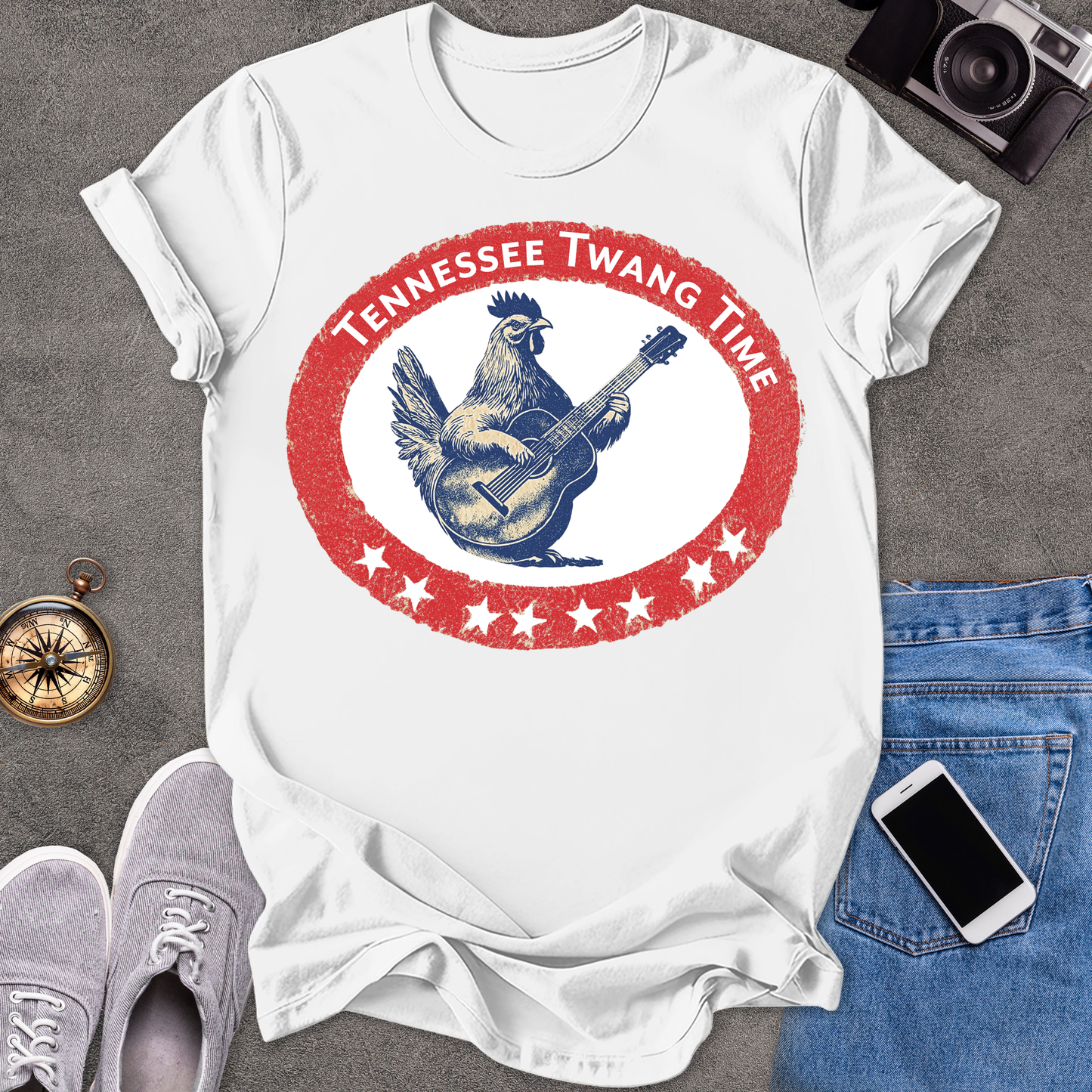 Tennessee Twang Time | Unisex Softstyle T-Shirt | Fun and Casual Music Lover Tee