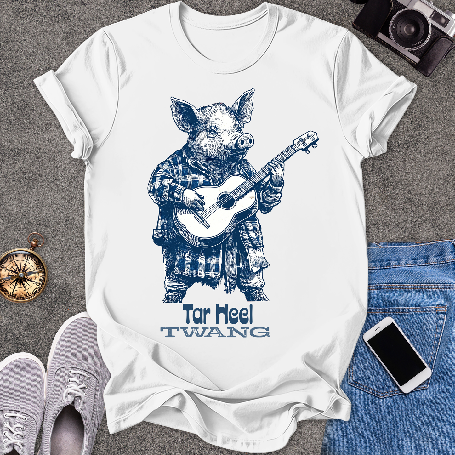 Tar Heel Twang | Unisex Softstyle T-Shirt | Fun and Casual Music Lover Tee