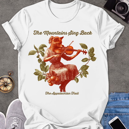 The Mountains Sing Back, The Appalachian Trail | Unisex Softstyle T-Shirt | Hiking and Adventure Tee