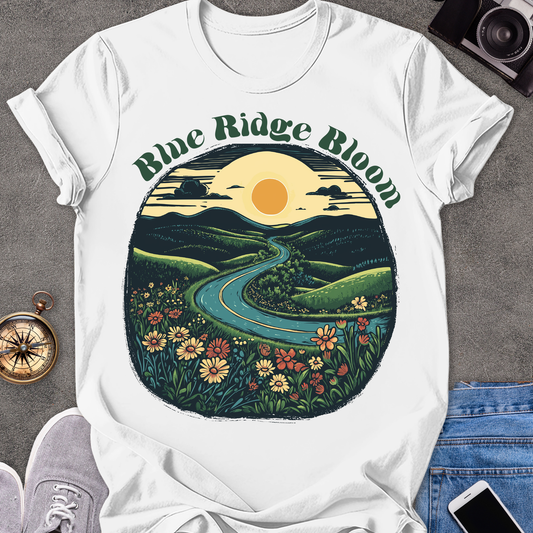 Blue Ridge Bloom | Unisex Softstyle T-Shirt | Adventure Tee